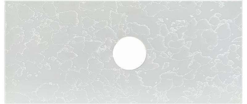 ST124A-220 Quartz Engineer Stone 1200x460x20mm Argento Silver Ultra Deluxe Above Counter Waste Outlet 220mm