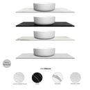 Noosa (Apollo) 600x460x550 wall hung Matte White Plywood Cabinet