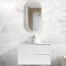 Noosa (Apollo) 900x460x550 wall hung Matte White Plywood Cabinet