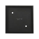 Matte black SMART TILES WASTE 115mmx115mm  87mm for Pipe, Solid Brass
