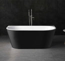 VERONA  Bathtub Back to Wall Black No overflow