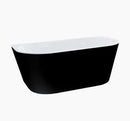 VERONA  Bathtub Back to Wall Black No overflow