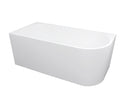 High gloss white finish left corner bathtub 1700x750x580mm No overflow