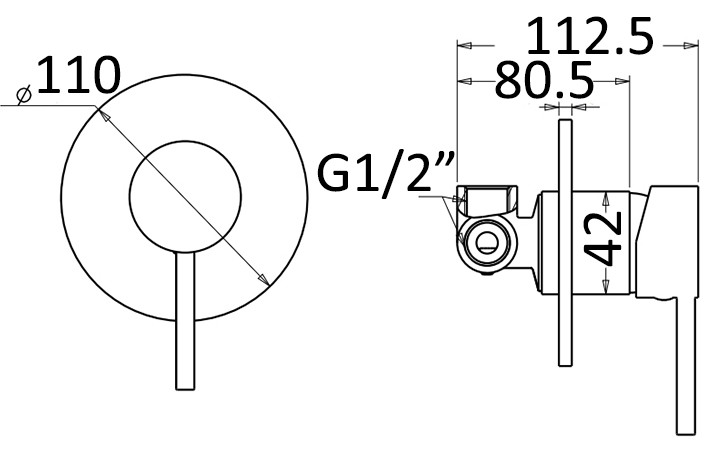 Pavia Shower Mixer Chrome