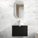 Marlo (Dionysus) 750x460x550 wall hung Matte Black Plywood Cabinet
