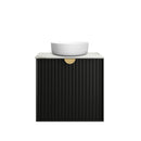 Marlo (Dionysus) 600x460x550 wall hung Matte Black Plywood Cabinet