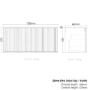 Marlo (Dionysus) 1200mm WH Black Cabinet