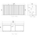 Marlo (Dionysus) 1200mm WH Black Cabinet