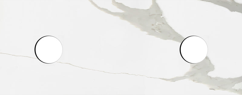 Quartz Stone1500X460X60 Statuario 130 Waste Hole