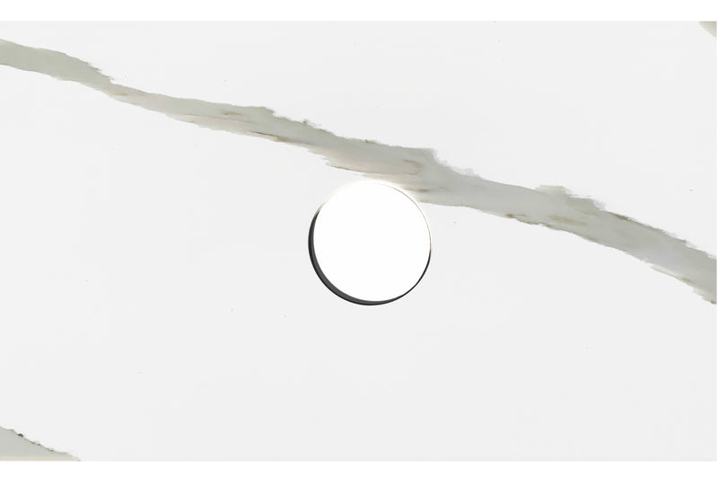 Quartz Stone 600X460X60 Statuario 130 Waste Hole