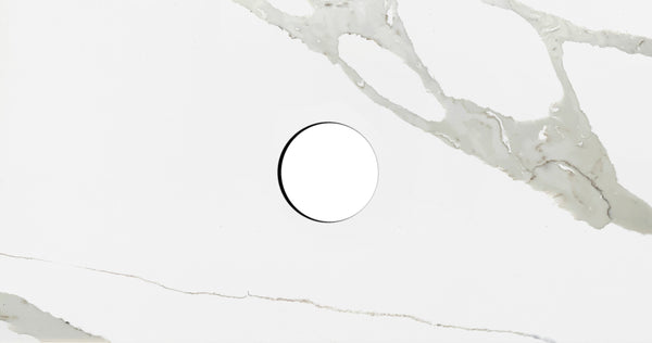 Quartz Stone 750X460X60 Statuario 130 Waste Hole