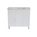PVC 900 Vanity Left Hand Drawers w/Legs Cabinet Only