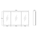 Moonlight (Luna) led shaving cabinet 1200*650*130 3 doors