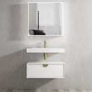 Moonlight (Luna) Wall Hung Cabinet 750 White single basin