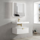 Moonlight (Luna) Wall Hung Cabinet 750 White single basin