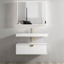 Moonlight (Luna) Wall Hung Cabinet 900 white single basin