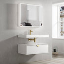 Moonlight (Luna) Wall Hung Cabinet 900 white single basin