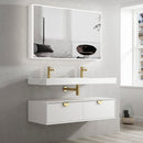 Moonlight (Luna) Wall Hung Cabinet 1200 white single basin