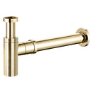 Brushed Gold  Round bottle trap 32/40mm waste, 40mm connection