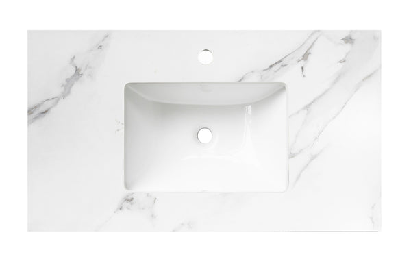 Rock Plate Stone 600x460x15mm Mont Blanc Undermount with undermount basin
