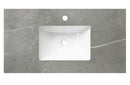 Rock Plate Stone 600x460x15mm Grey Undermount with undermount basin