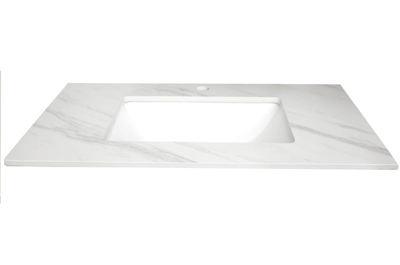 Rock Plate Stone 750x460x15mm Mont Blanc Undermount with undermount basin