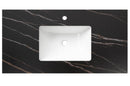 Rock Plate Stone 750x460x15mm Empire Black Undermount with undermount basin