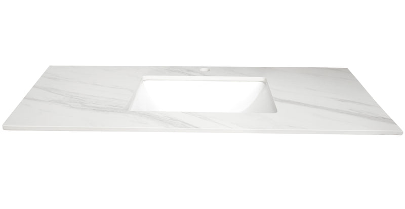 Rock Plate Stone 1200x460x15mm Mont Blanc Undermount with undermount basin