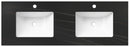 Rock Plate Stone 1500x460x15mm Empire Black Undermount with undermount basin