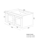 Hampton Mark II 600 Matt Black (Pluto)