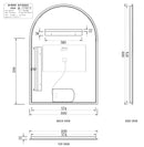 LED Archie Mirror 900x600