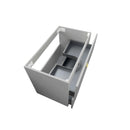 Boston 600x460x550 wall hung Light Grey Plywood Cabinet Brushed Gold Handle included