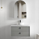 Boston 900x460x550 wall hung Matte Grey Plywood Cabinet Brushed Gold Handle included