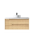 Byron 1200x460x550 wall hung Natural Oak Plywood Cabinet