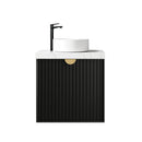 Marlo (Dionysus) 600x460x550 wall hung Matte Black Plywood Cabinet