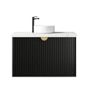 Marlo (Dionysus) 900x460x550 wall hung Matte Black Plywood Cabinet