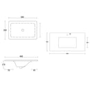 Marlo (Dionysus) 900x460x550 wall hung Matte Black Plywood Cabinet