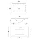 Noosa (Apollo) 750x460x550 wall hung Matte White Plywood Cabinet