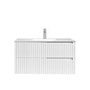 Noosa (Apollo) 900x460x550 wall hung Matte White Plywood Cabinet