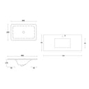 Noosa (Apollo) 1200x460x550 wall hung Matte White Plywood Cabinet