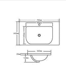 1175A D Shape Ceramic Top 750x460