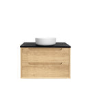 Byron 750x460x550 wall hung Natural Oak Plywood Cabinet