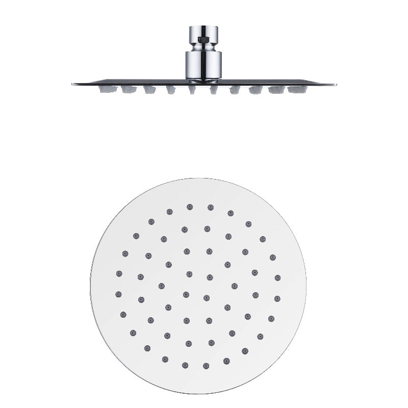 Pavia Twin Shower On Rail Top Inlet, Round Brush nickle