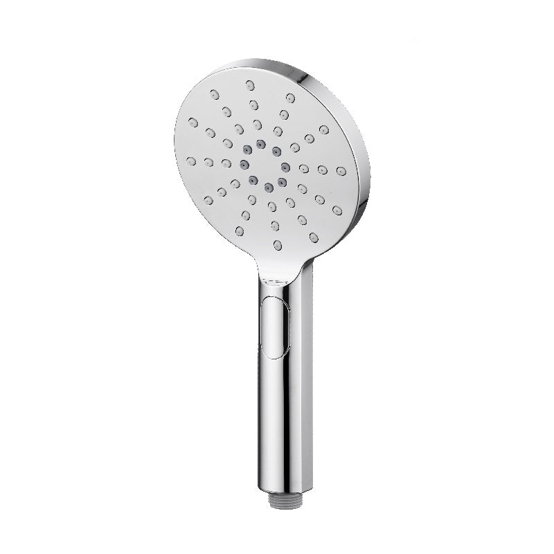 Pavia Twin Shower On Rail Top Inlet, Round Brush nickle