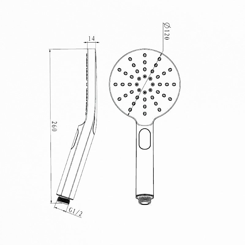 Pavia Twin Shower On Rail Top Inlet, Round Brush nickle