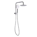(INS5912) /BKSR201H Pavia Twin Shower Set Top Inlet with Round 200mm shower head-Half rail, Chrome