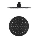 (INS5912B/BKSR201H-B) Pavia Twin Shower Set Top Inlet with Round 200mm shower head-Half rail, Black